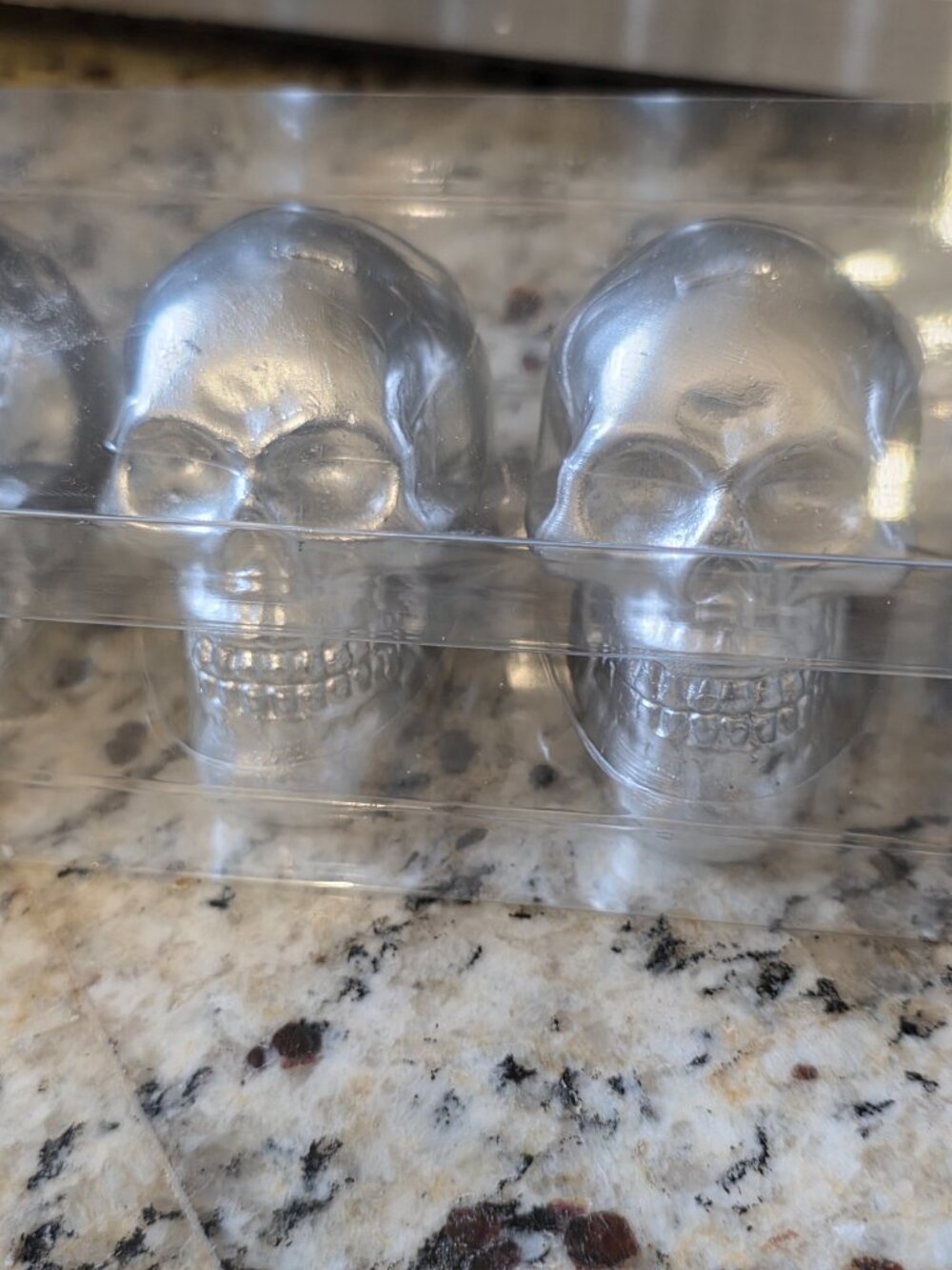 Z Gallerie Silver Skull Candles Set of 6 NIP Halloween Gothic Decor